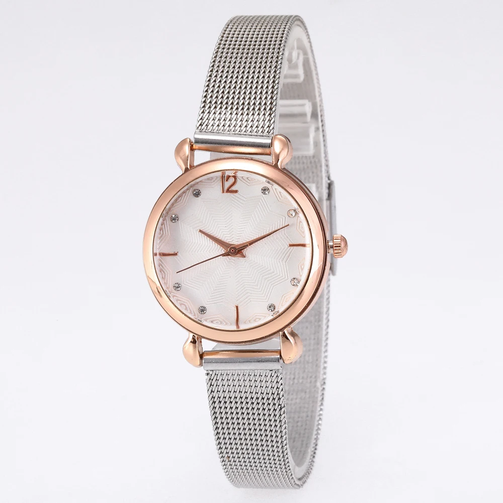 2019 Luxury Golden Women Dress Wrist Watches Shine Diamond Ladies Ultra Slim Stainless Steel Mesh Mini Bracelet Quartz Watch | Наручные