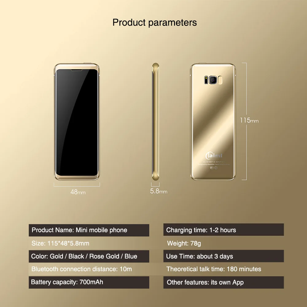 Taiml S8, маленький мобильный телефон, мини мобильный телефон, для студентов, MP3, Bluetooth, 1,54 дюймов, пылезащитный, ударопрочный, роскошный мобильный телефон для звонков