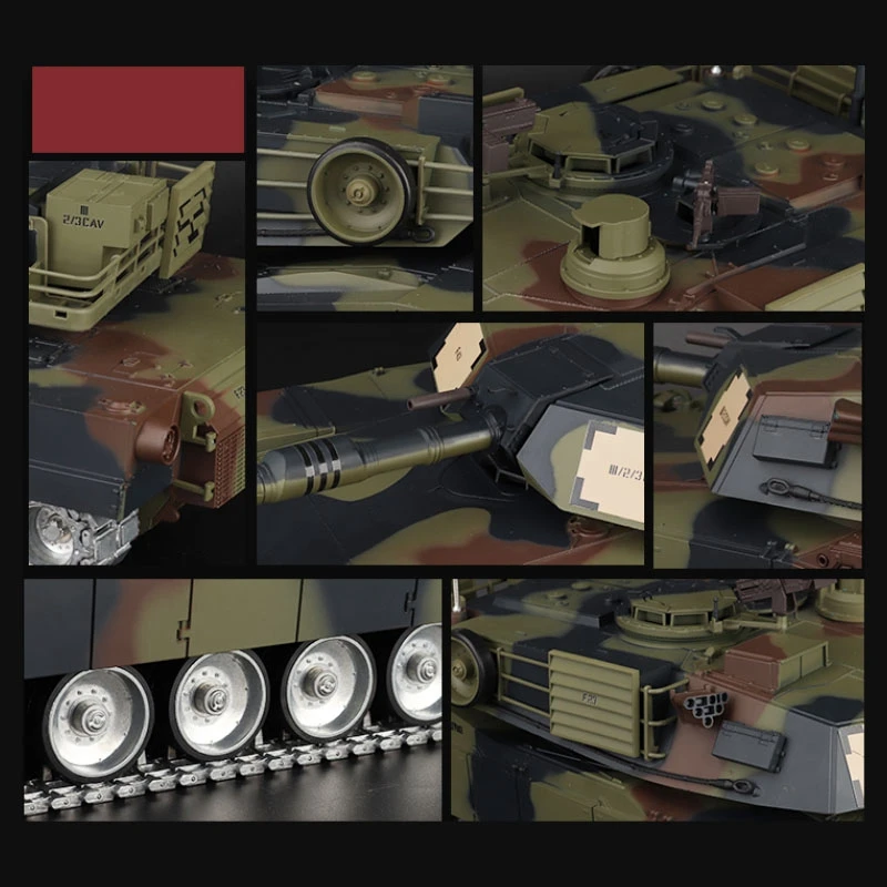 Henglong 1/16 6 0 класс d металл M1A2 Abrams RTR RC FPV Танк 3918 360 градусов револьверный хобби
