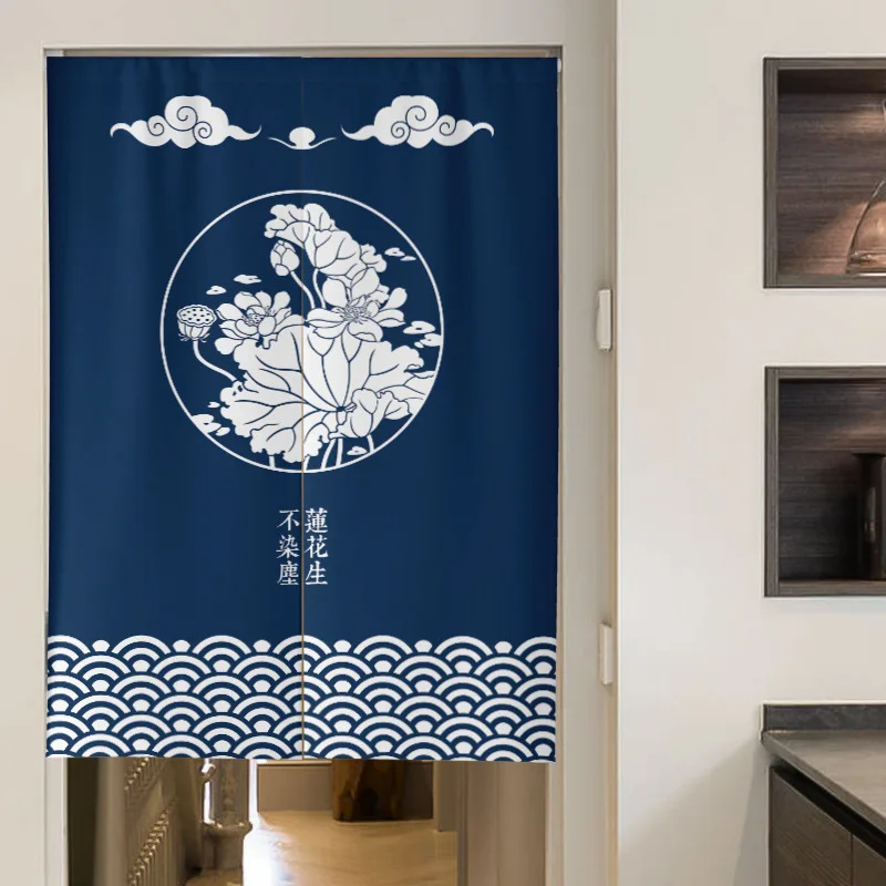 

Chinese Style Door Curtains For Kitchen Linen Cotton Doorway Curtains Living Room Hotel Decor Japanese Fengshui Door Curtains