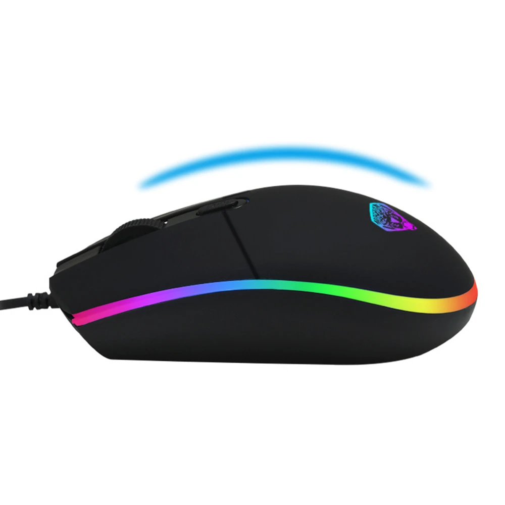 

Gaming Backlit Mouse 2400DPI Optical Gaming Mouse 4 Adjustable DPI Symmetrical Design Ergonomic for Desktop Notebook Computer