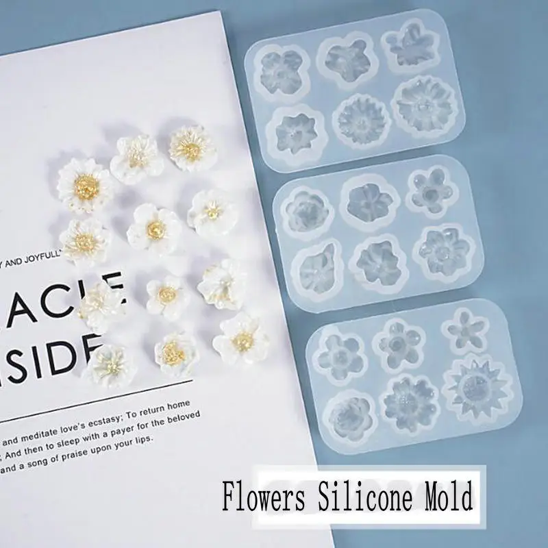 

DIY Daisy Flowers Decor Epoxy Resin Silicone Mold Jewelry Fillings Pendant Accessory Charms Handmade Cabochon Mould Stuff Craft