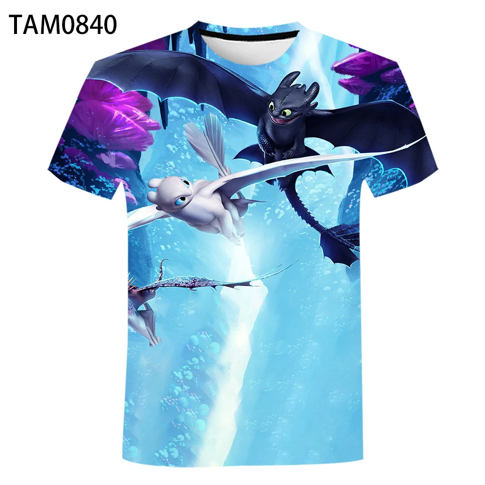 Дракон Тренер летняя футболка в европейском стиле 3D цифровая печать красоты