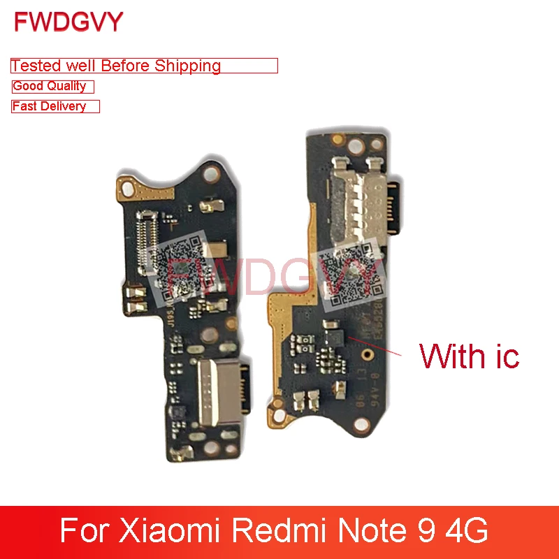 

Замена для Xiaomi Redmi Note 9 4G USB зарядная док-станция подключение зарядный гибкий кабель Ремонт Запасные части тест QC