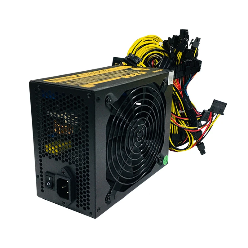 Bitcoin Miner источник питания 1600 Вт эфириум Майнинг машина ATX коммутация PSU PC сервер источник для RX470 480 570 GTX1060 1080 GPU F