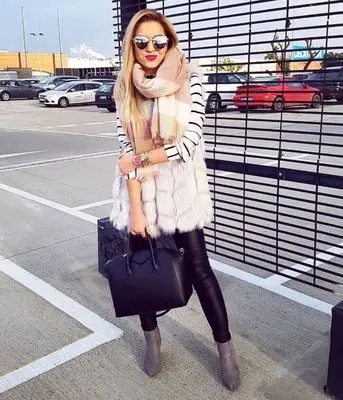 

Top Fur Women Faux Vest MT0866 high quality