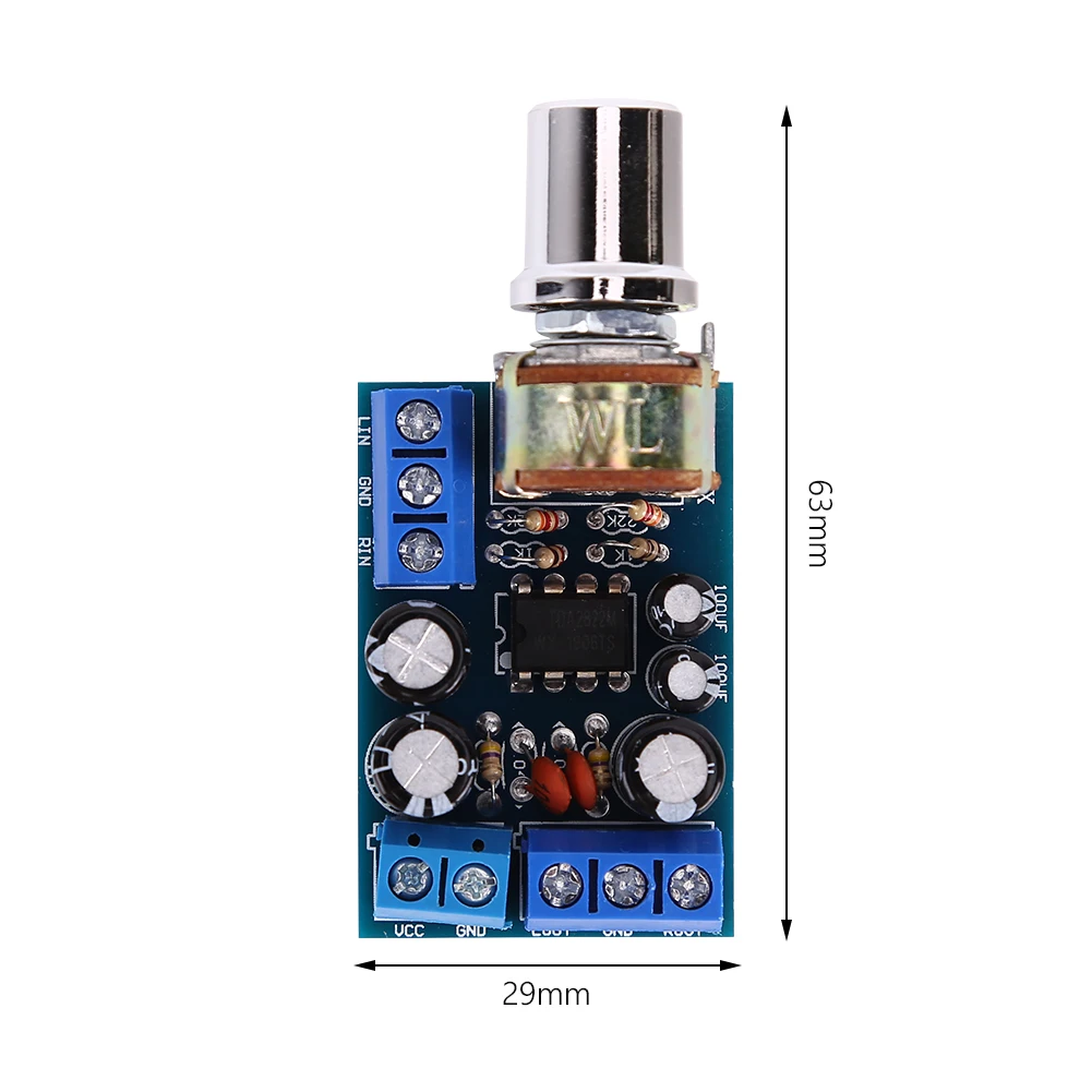 

TDA2822M Digital Power Amplifier Board 2x1.5W 2.0 Channel Stereo Audio Power Amplifier Board DC 5V 12V CAR Sound Amp Module