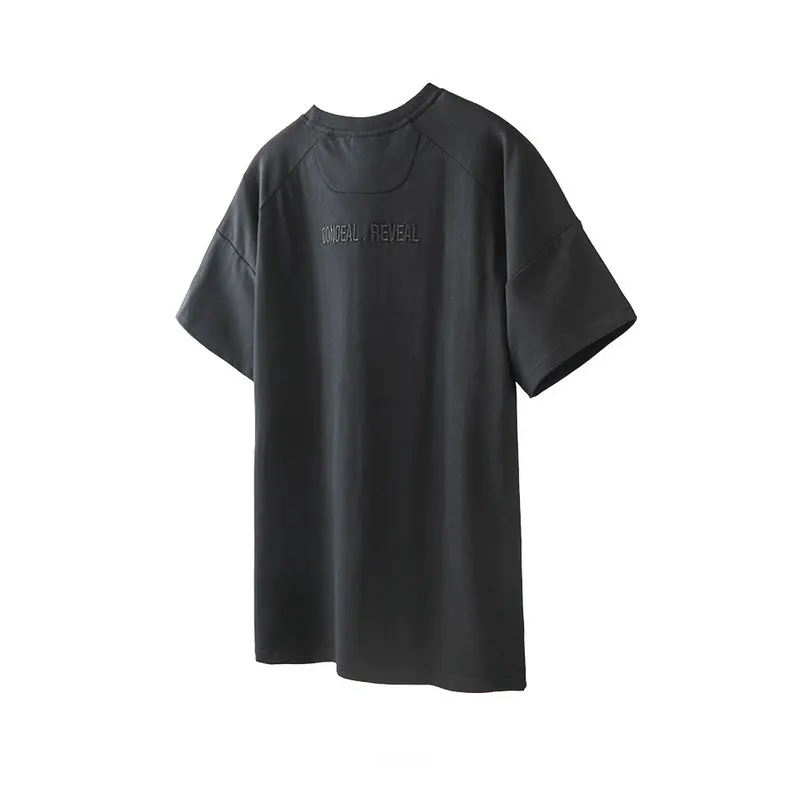 VIISHOW уличная Черная Мужская футболка с принтом брендовая Повседневная надписью