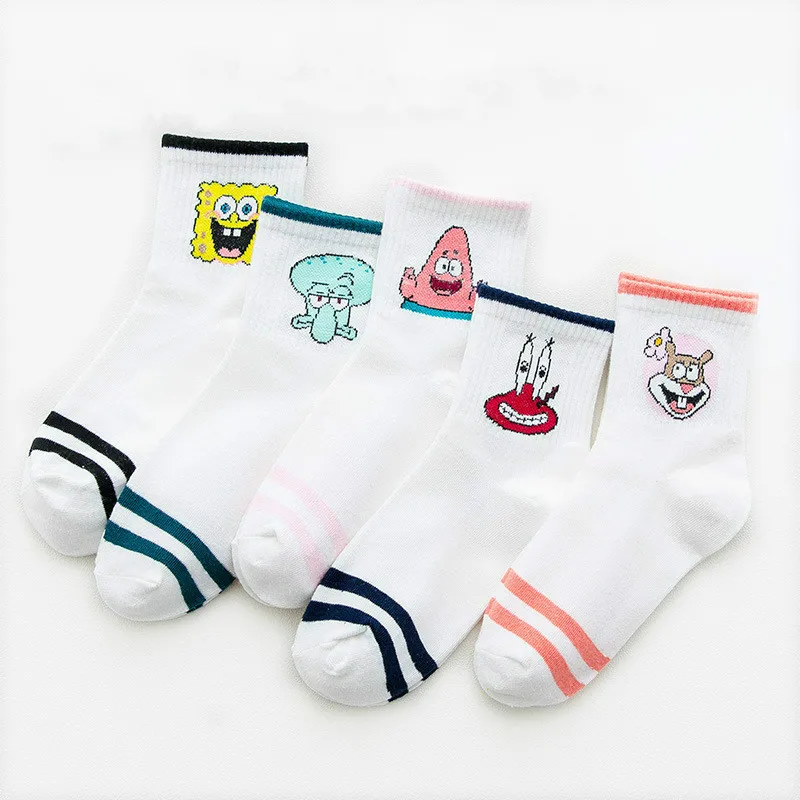 

2020 ladies cotton autumn and winter socks, cartoon fun socks, sponge baby, family novelty, cute, animals, fun, new series,