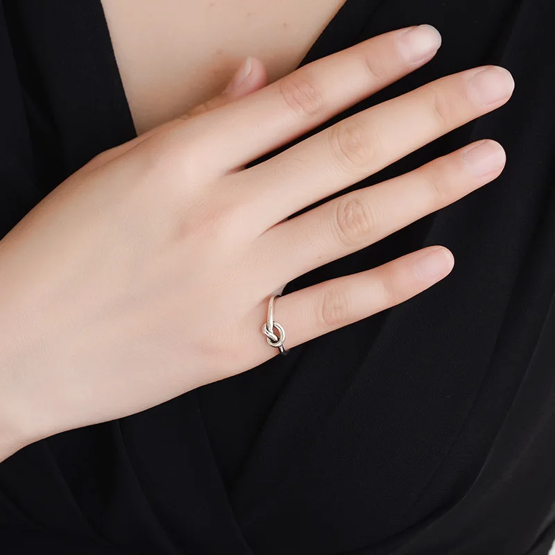 Женские открытые кольца из серебра 925 пробы винтажные аксессуары подарок подруге