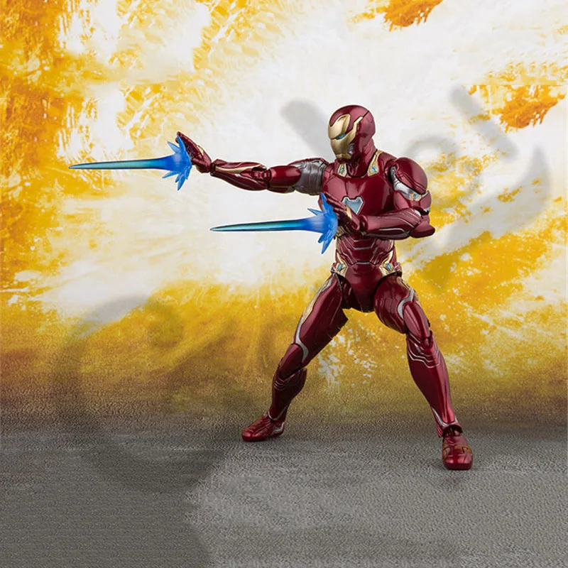 Чудный Фильм Мстители 4 эндигра SHF Железный человек MK50 нано набор оружия 2 фигурка Коллекционная модель игрушки куклы подарок