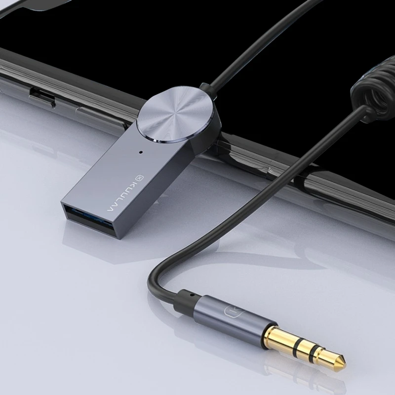 Kuulaa Bluetooth-приемник USB Aux для автомобиля многофункциональный 5 0 штекер и