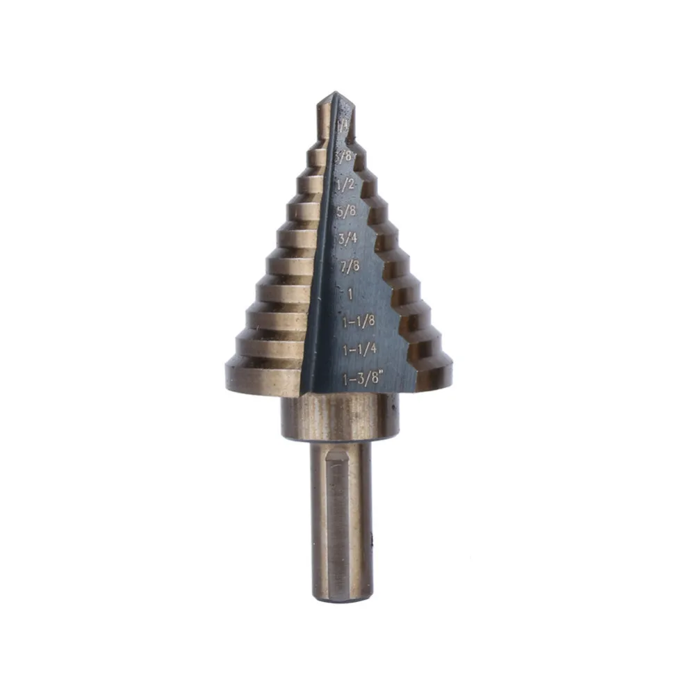 

5Pcs HSS Cobalt Step Drill Bit Multiple Hole Drilling Bit with Aluminum Case 50 Size Titanium Cone Drill Hole Cutter