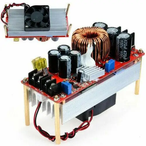 Повышающий преобразователь DC Boost 1500 Вт 30 А модуль источника питания с двойным