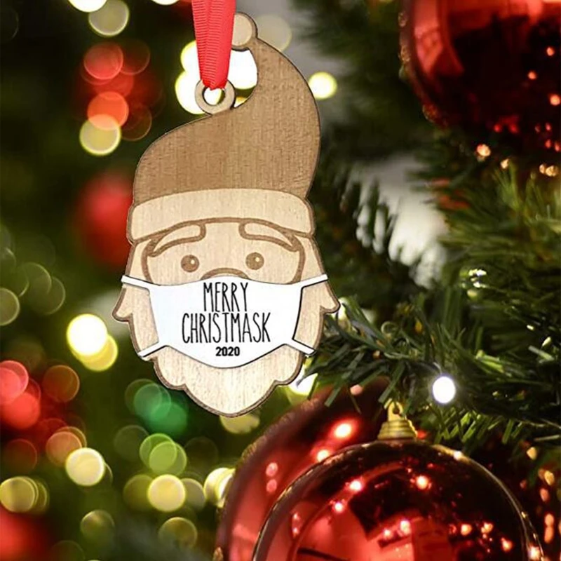 Санта Клаус висит 10 шт. Подвеска Xmas Tree подвесные Кулоны из нержавеющей стали для