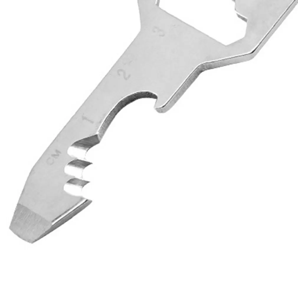 

Keychain Multifunctional Bottle Opener Hexagonal Pendant Stainless Steel Keychain Bottle Opener Multi Tool