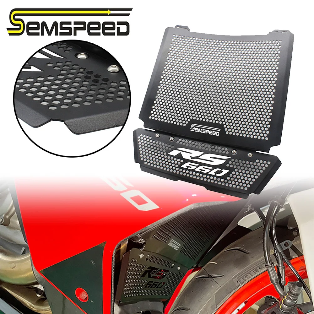 Enlarge Semspeed for Aprilia RS660 2020 2021 Motorcycle Radiator Guard Grille Grill Cover Protector Protection RS 660 Protective Covers