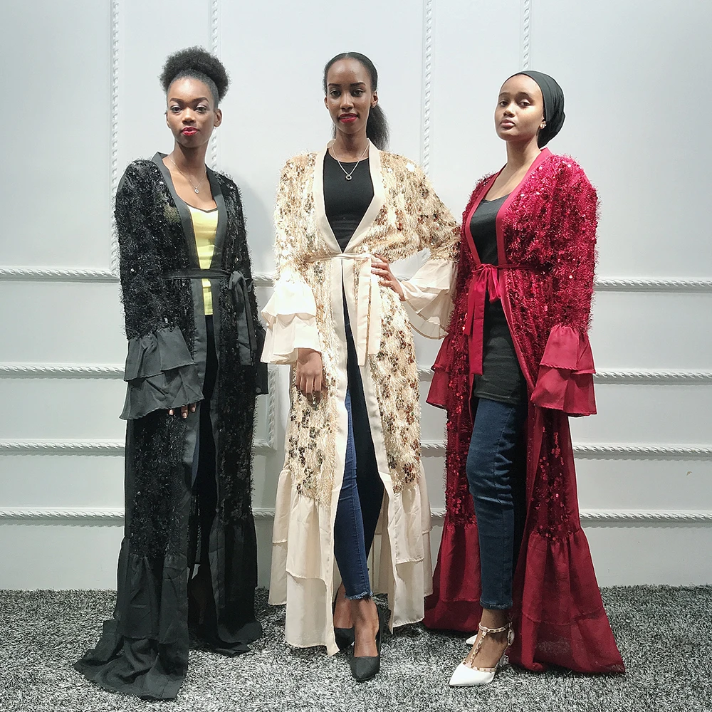 Кафтан Дубай Абая Исламский хиджаб мусульманское платье для женщин S кафтан Marocain