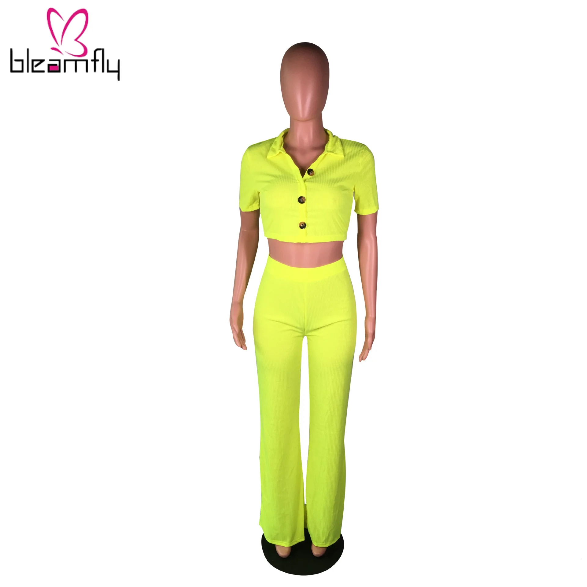 Новинка 2019 Женский Осенний вязаный короткий свитер на пуговицах топ и прямые