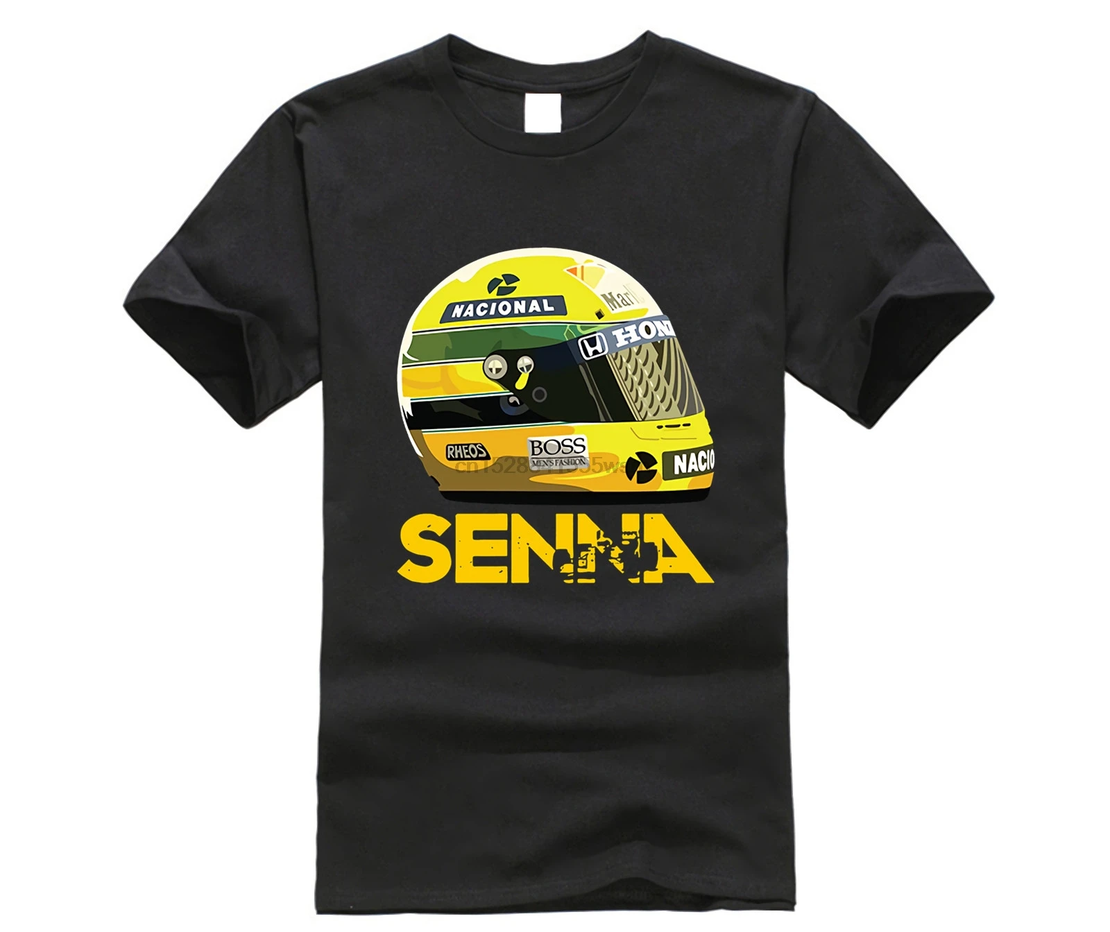 Футболки Ayrton Senna шлем топы 1 гонки тройники мужские хлопковые футболки с коротким рукавом классические Молодежные мужские хлопковые с круглым вырезом