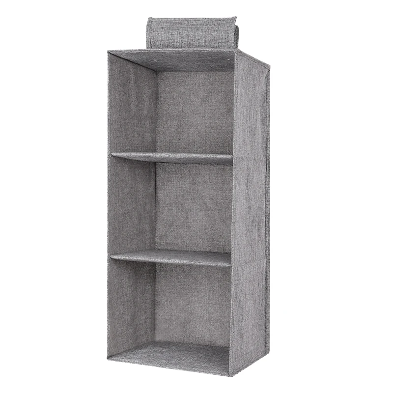 

Multi-Layer Hanging Drawer Organiser Clothes Wardrobe Shelves Storage Garment Tidy Shoe Gray