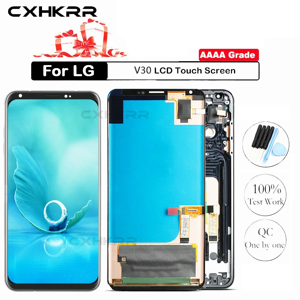 Оригинальный ЖК-дисплей для LG V30 / ThinQ кодирующий преобразователь сенсорного