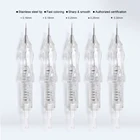 100 шт. иглы для тату из нержавеющей стали, насадка для макияжа, картридж, иглы для тату, набор игла для бровей, тонкий 1R