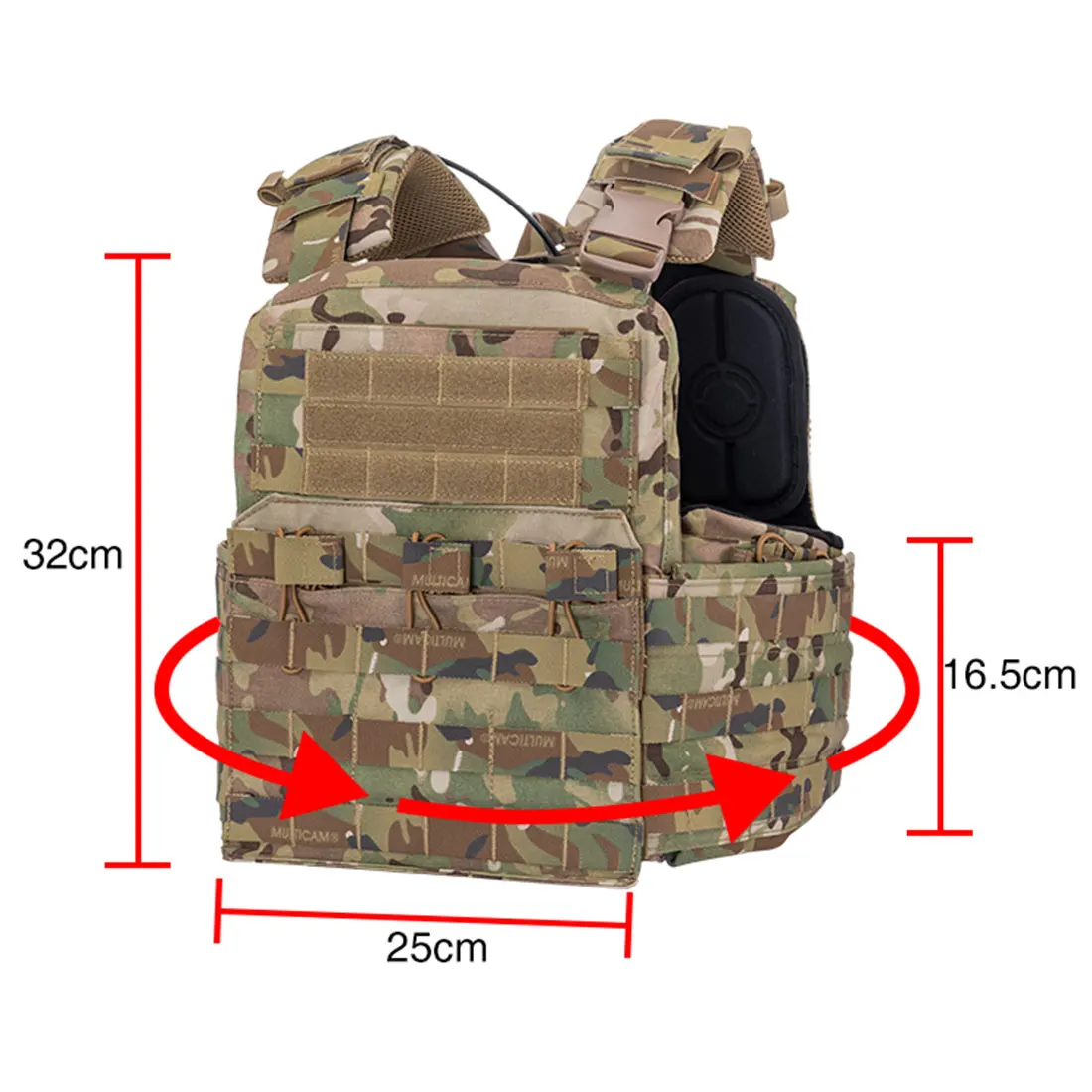 

Outdoor CP Style CPC Tactical Vest Anti Water Gel Beads Quick Release Vest - MC/CB