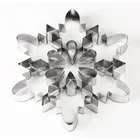 3D Рождественская форма для печенья из нержавеющей стали, резак для печенья, сделай сам, инструмент для выпечки, сэндвичи, пирожные, Рождество