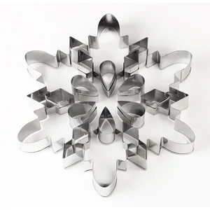 3D Рождественская форма для печенья из нержавеющей стали, резак для печенья, сделай сам, инструмент для выпечки, сэндвичи, пирожные, Рождество