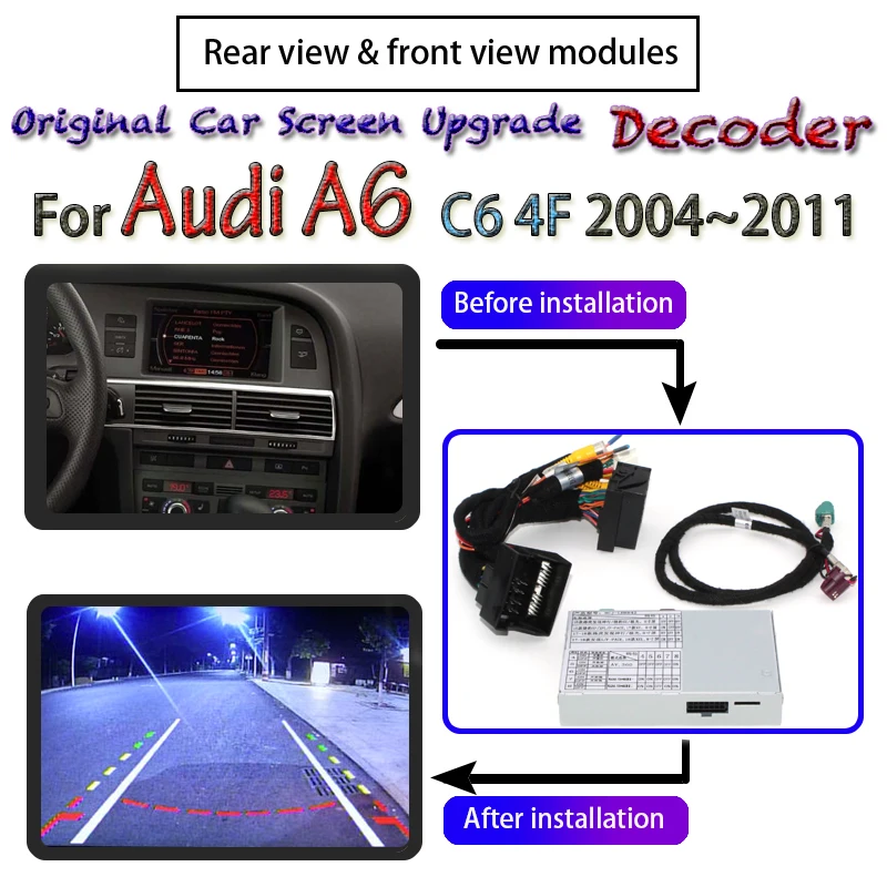 Камера заднего вида для Audi A6 C6 S6 2004 ~ 2011 MMI|Камеры авто| |