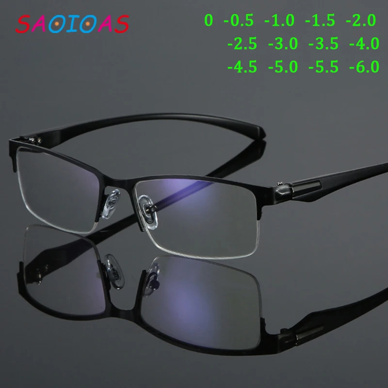 SAOIOAS металлический каркас Для мужчин близорукость очки не сферическая 12 Слои