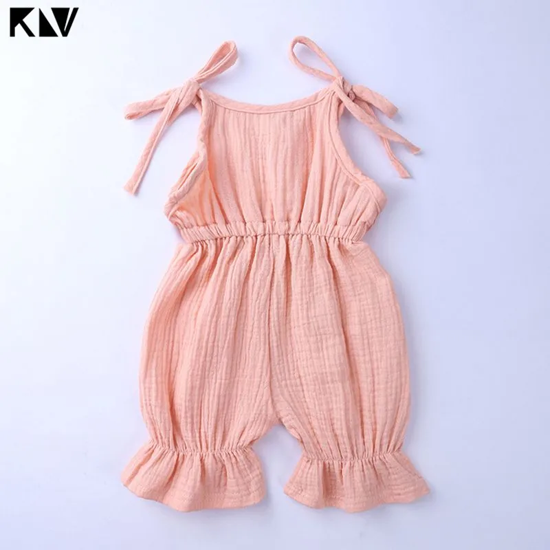 Для новорожденных для маленьких девочек Комбинезон из мягкого хлопка нагрудники