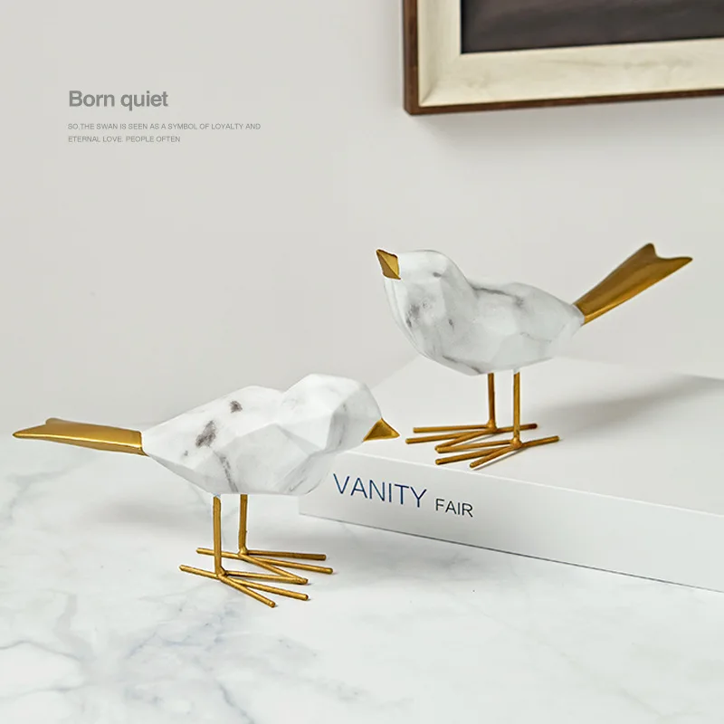 

Simple Seabird Resin Room Decor Ornaments Animal Bird Nordic Miniature Statue Creative Bedroom Modern Office Home Accessories