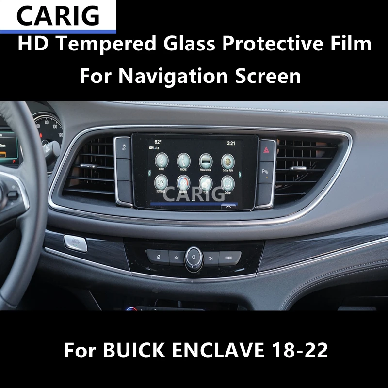 

For BUICK ENCLAVE 18-22 Navigation Screen HD Tempered Glass Protective Film Anti-scratch Repair Film Accessorie Refit