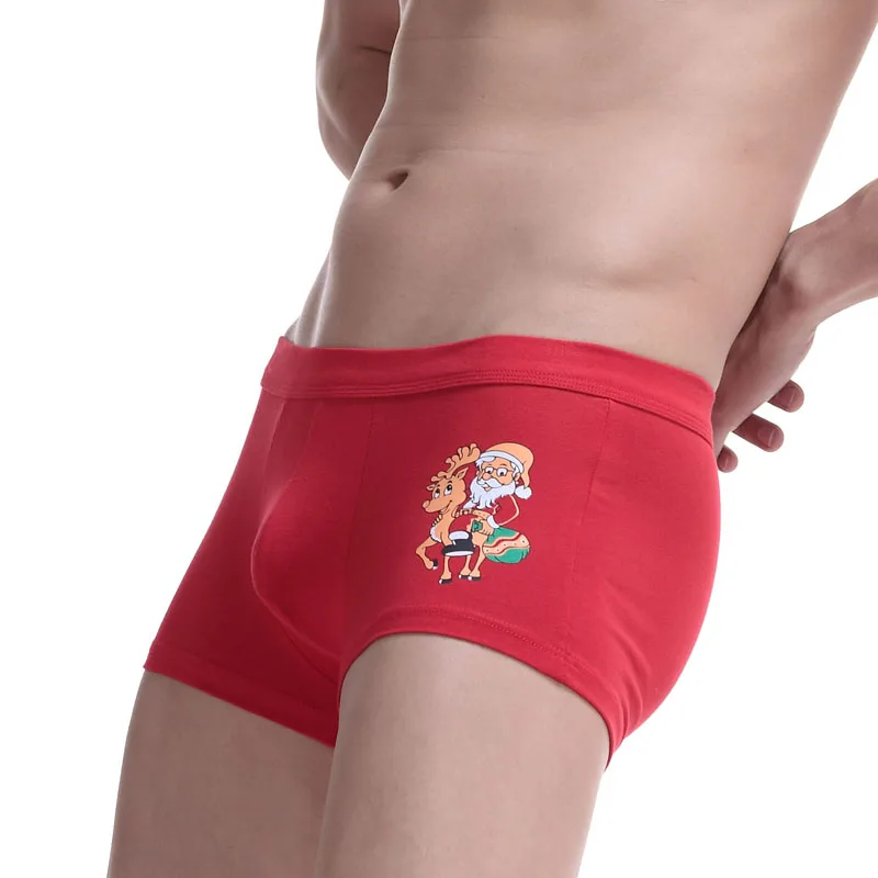 Мужские хлопковые трусы боксеры сексуальные мужские комфортные трусики из