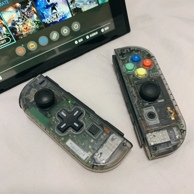 Чехол для корпуса Joy-Con прозрачный красно-синий чехол замены на заказ NS NAND чехлы