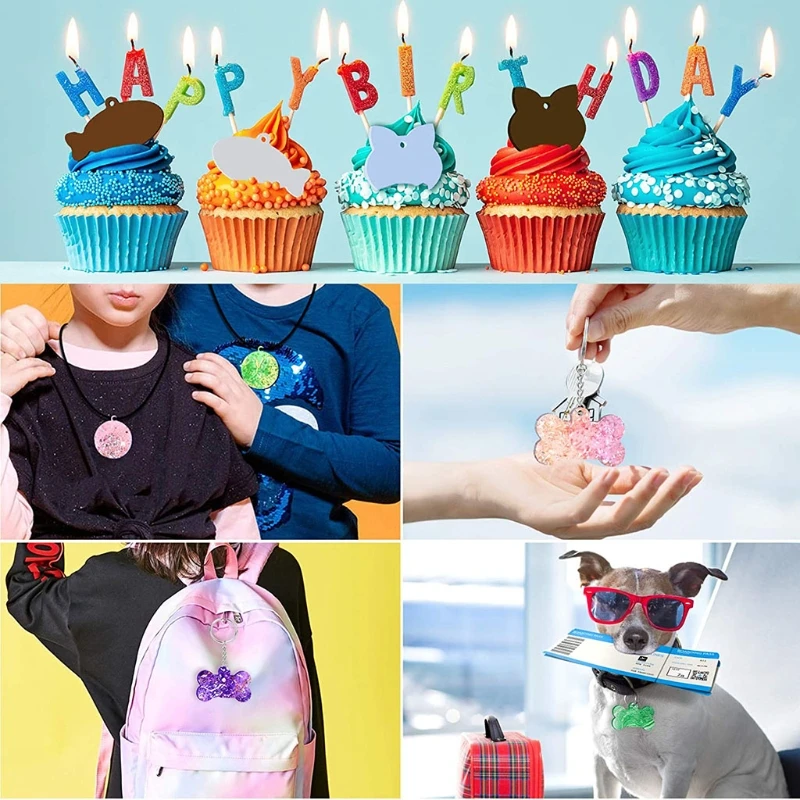 1 шт. брелок эпоксидная смола форма для домашних животных собак Тег силиконовая