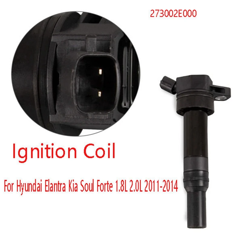 

2 шт. новая катушка зажигания 273002E000 для Hyundai Elantra Kia Soul Forte 1.8L 2.0L 2011-2014 катушка зажигания двигателя