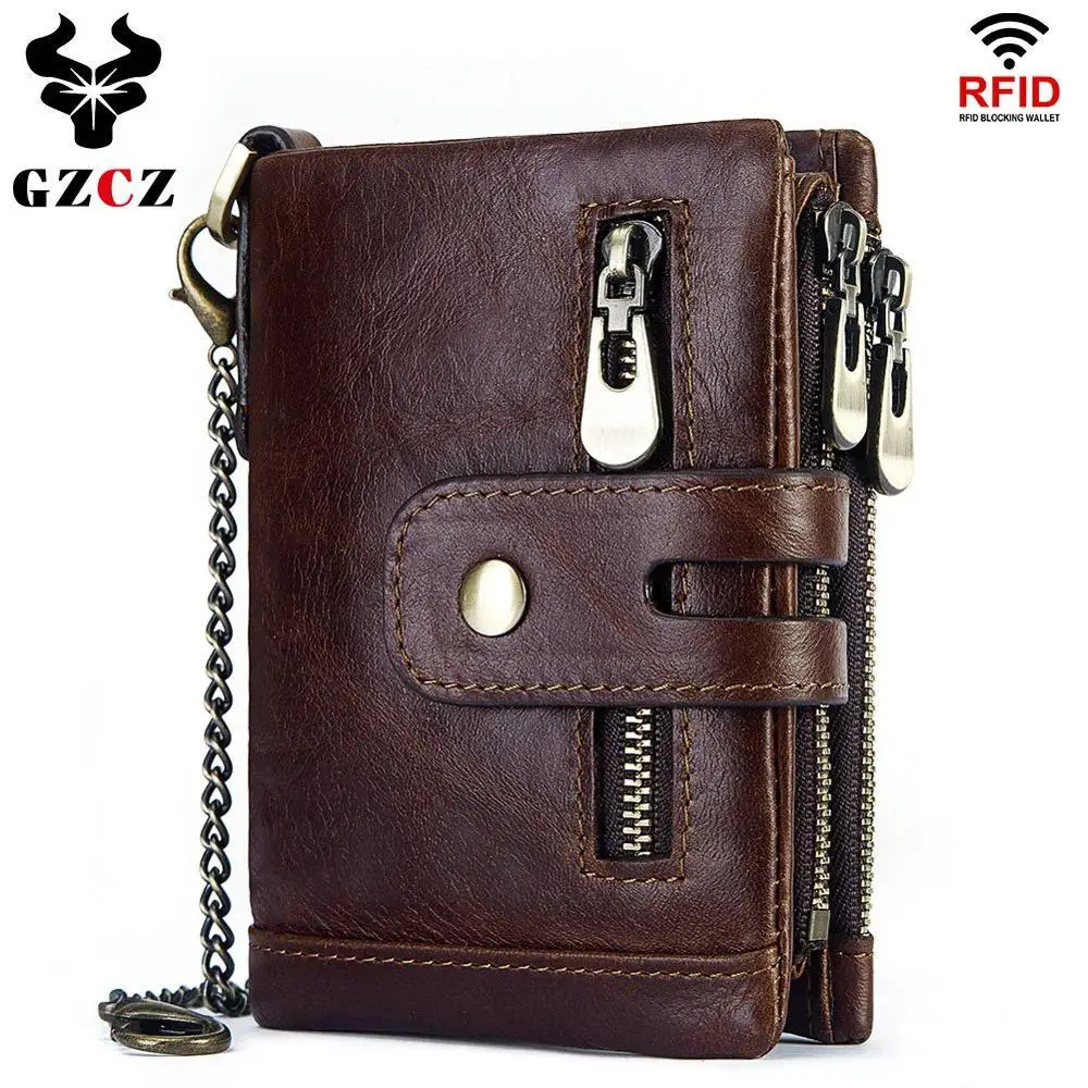 

Кошелек мужской из натуральной кожи, с автоматической защитой от rfid-считывания, многофункциональный, алюминиевый