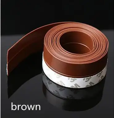 brown 6 м длина самоклеящаяся дверная уплотнительная лента уплотнение Пылезащитная оконная уплотнительная лента защита от насекомых уплотнитель 25 мм/35 мм/45 мм - Цвет: brown