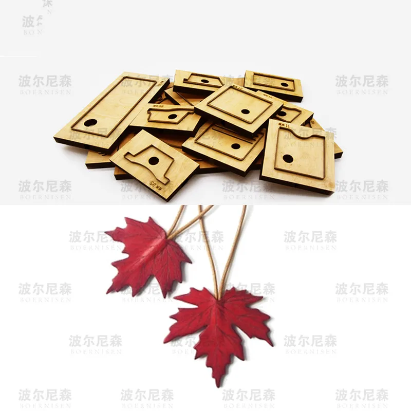 Custom Size Leather Die Cutter Japan Steel Blade Knife Mold Maple leaf pendant Template Tool Cutting Wood Dies | Дом и сад