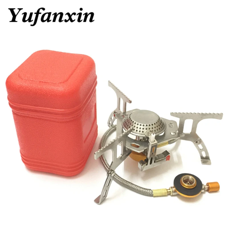 Газовая мини-плита для кемпинга приготовления пищи пикника путешествий газовый