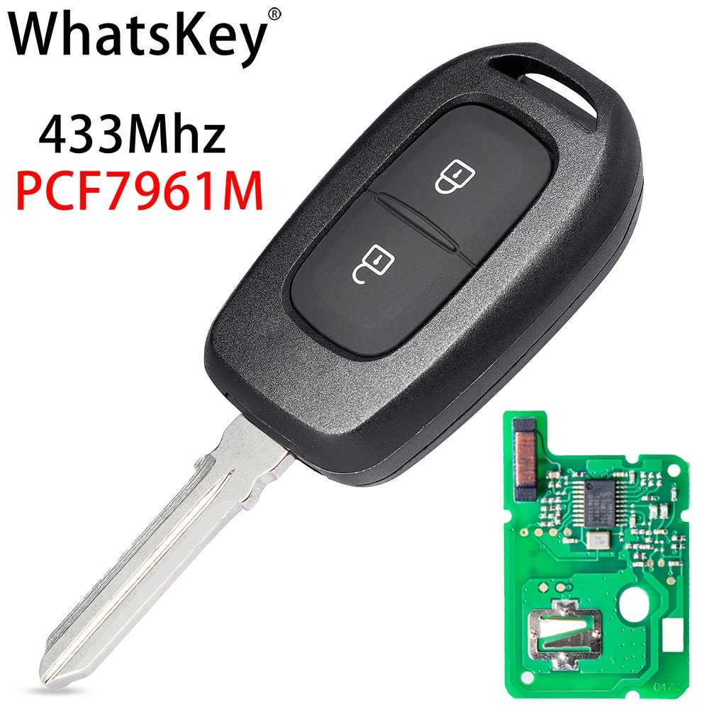 Автомобильный пульт дистанционного управления WhatsKey 433 МГц чип PCF7961M 4A для Renault Duster