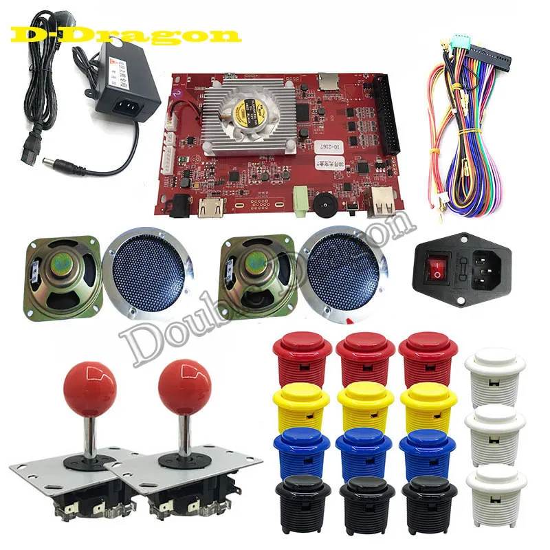 

2362 в 1 Pandora Key 7 аркадная игра комплект 2 игроков материнская плата Американский джойстик HAPP кнопка с кабелем для ПК ТВ