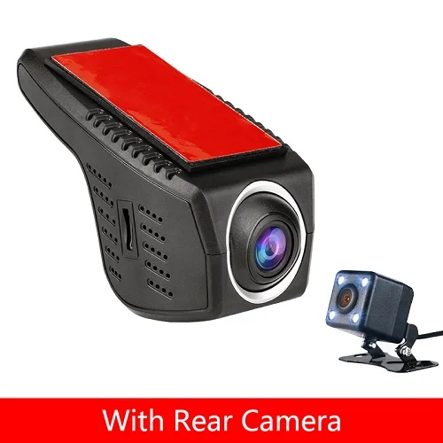 Автомобильный видеорегистратор Мини Wifi Автомобильная камера Full HD 1080P Dash Cam видеорегистратор Автомобильный видеорегистратор видеокамера двойной объектив dvr ночная версия - Название цвета: Two Camera Lens
