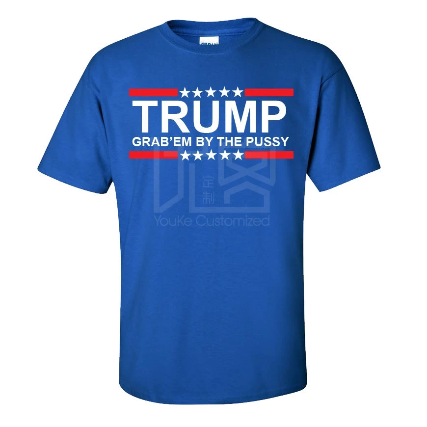 2018 горячая Распродажа модная футболка с принтом Grab Em By The Pussy TRUMP США президент
