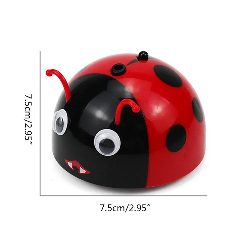

Infrared Sensor Electric Smart Escape Toy Simulation Ladybug Baby Kids Cat Toys