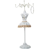 princess dress mannequin human body statue necklace earring holder detachable jewelry holderrandom style