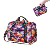 playking foldable travel sports bag large capacity personal items storage bags carry on luggage duffel bag women shopping bags